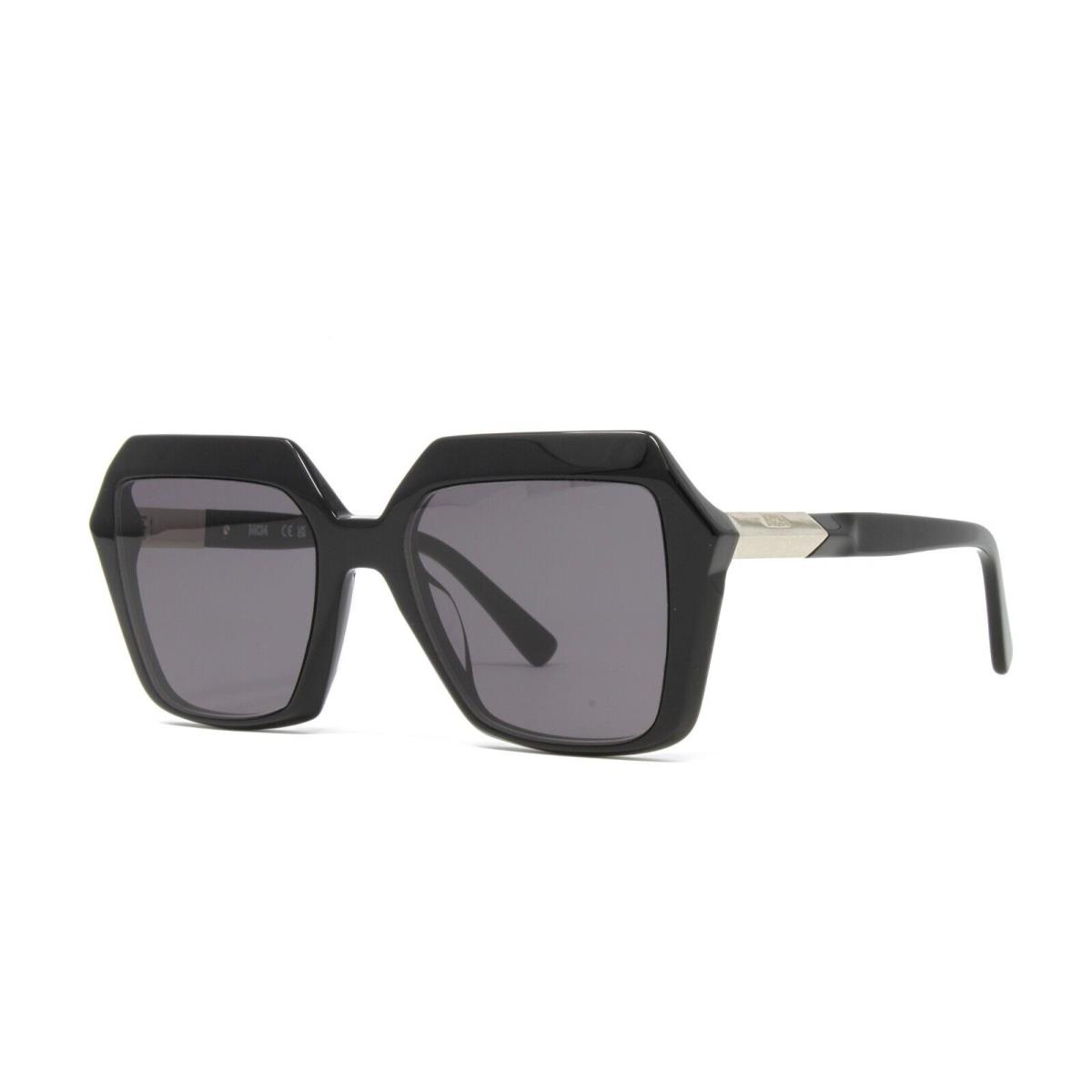 Mcm Women`s Square Sunglasses MCM661S 001 Black 53mm Grey Lens