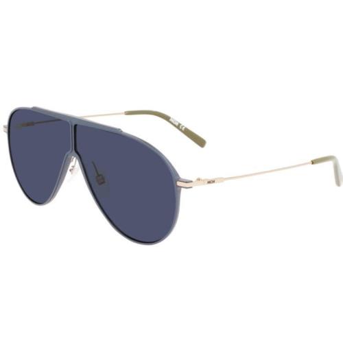 Mcm 502S 423 Semi Matte Petrol Sunglasses with Blue Lenses Mcm Case