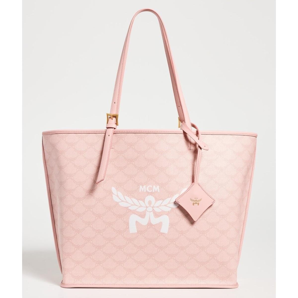 Mcm Himmel MEDP6 Shopper Medium Tote Bag W/double Handle - Pink