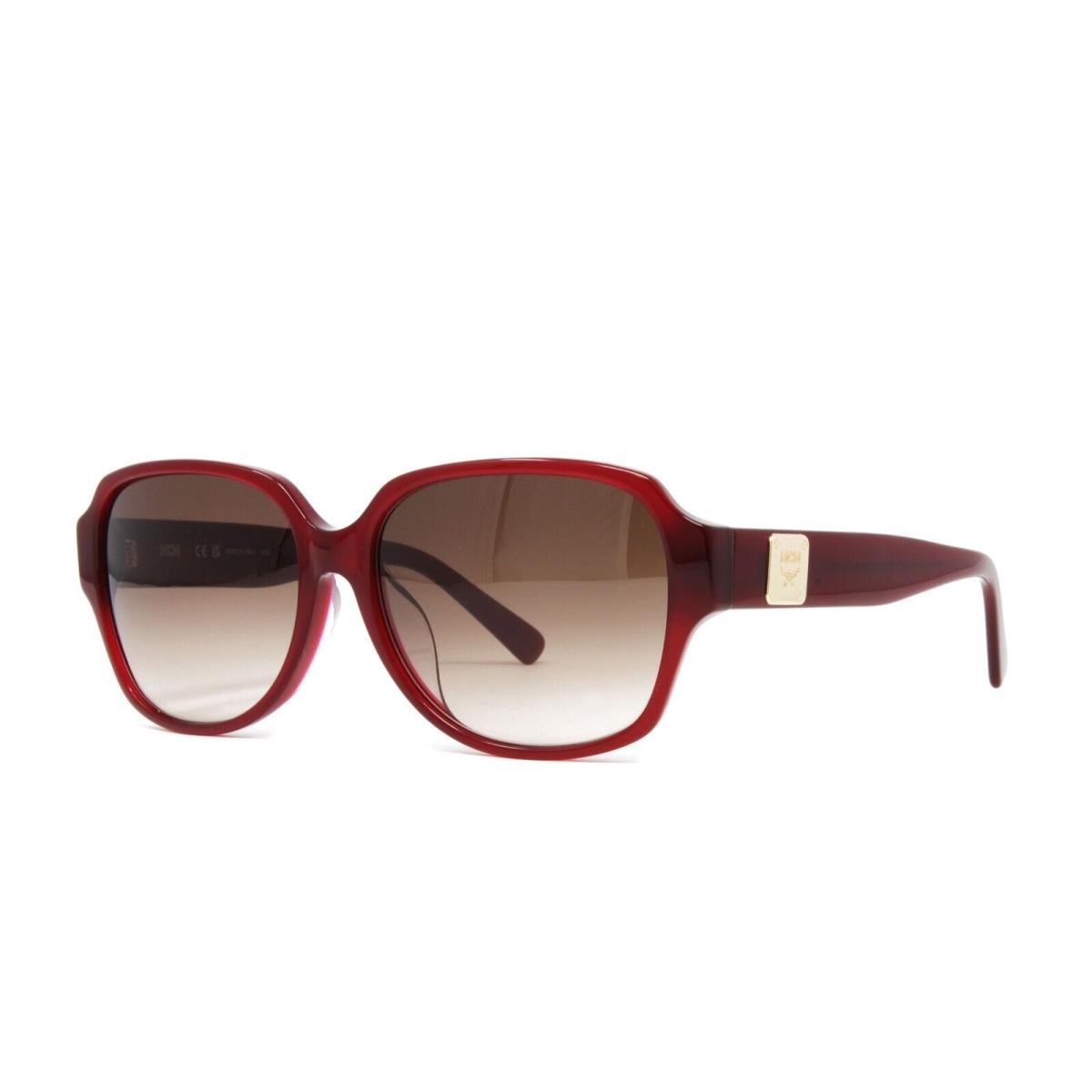 Mcm Women`s Sunglasses MCM616SA 603 Bordeaux 58mm Brown Gradient Lens