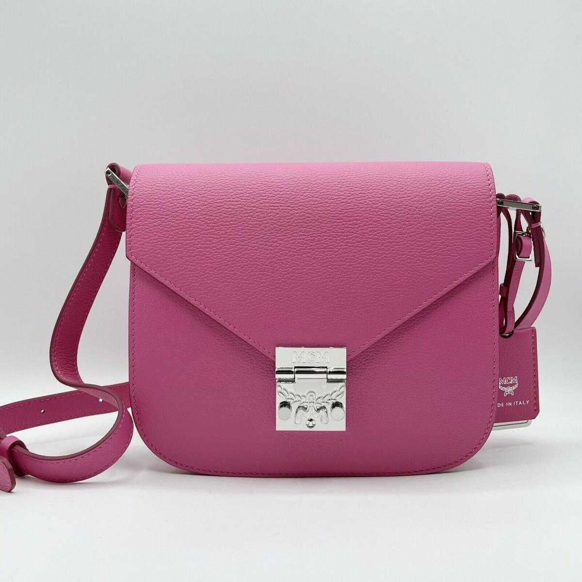 Mcm Patricia Sugar Pink Leather Crossbody Shoulder Bag MWS9APA15QS001