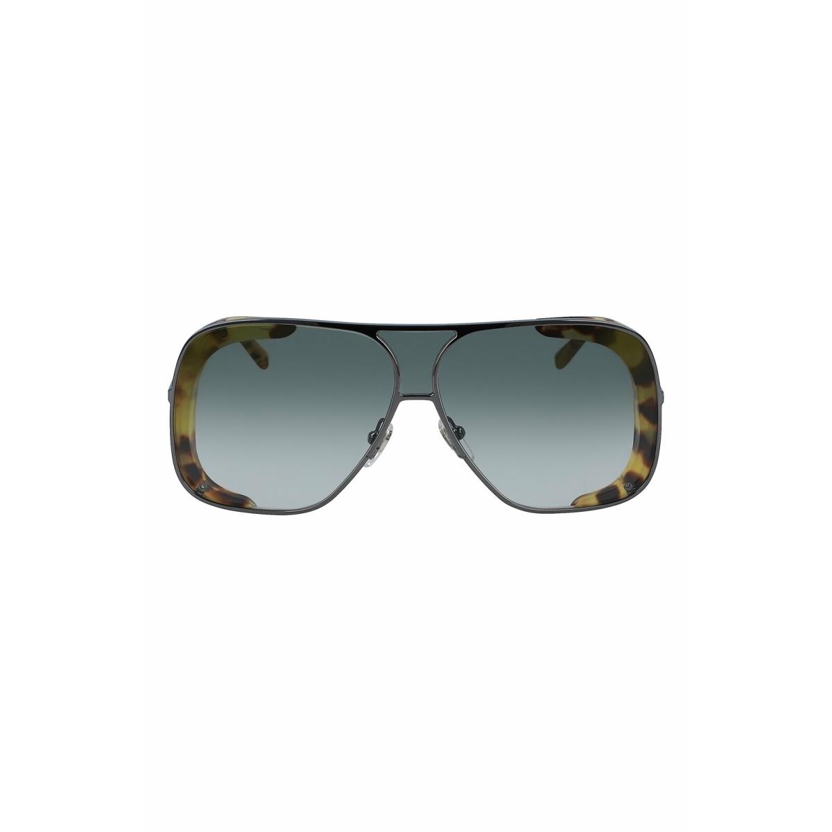 MCM142 S 069 Dark Ruthenium Sunglasses with Green Gradient Lens Mcm Case