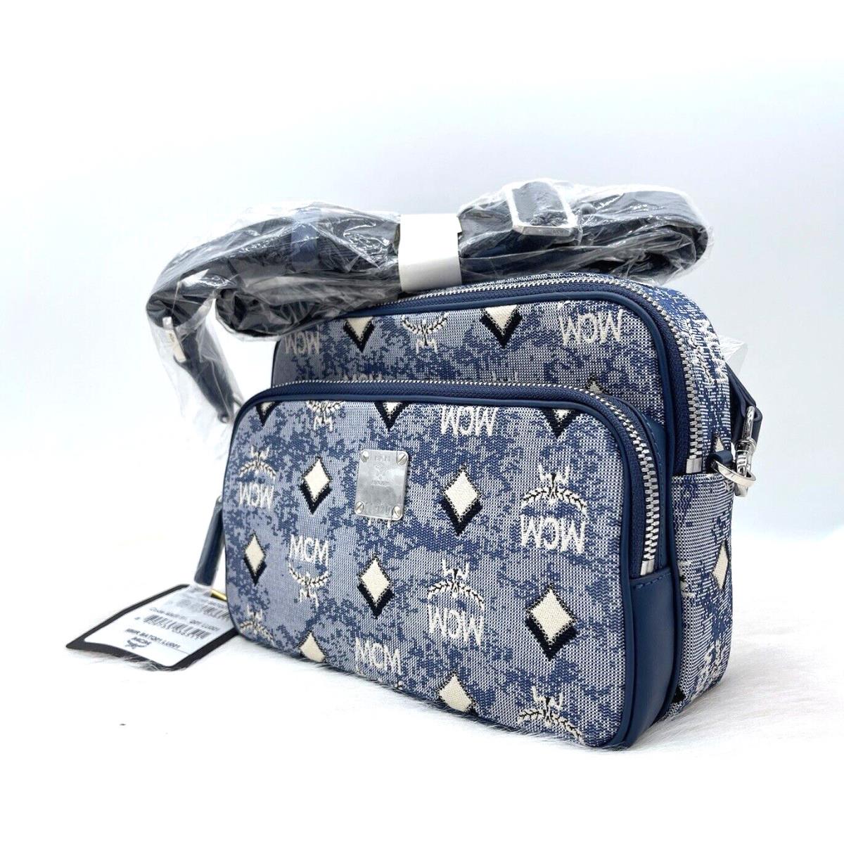 Mcm Klassik Vintage Jacquard Monogram Crossbody Messenger Bag