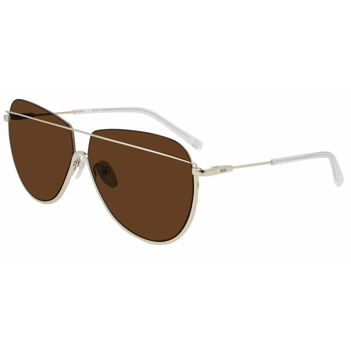 Mcm MCM158S-722 Women`s Gold-tone Sunglasses Brown Lens