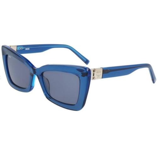 Mcm 703S 424 Crystal Blue Sunglasses with Grey Lenses Mcm Case