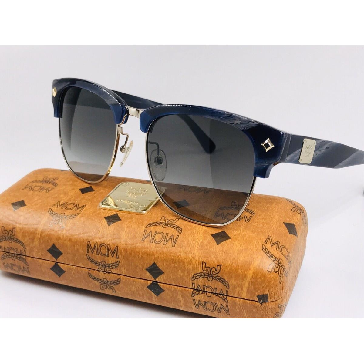 Mcm 604S 738 Blue Grey Marble Sunglasses with Case 55mm