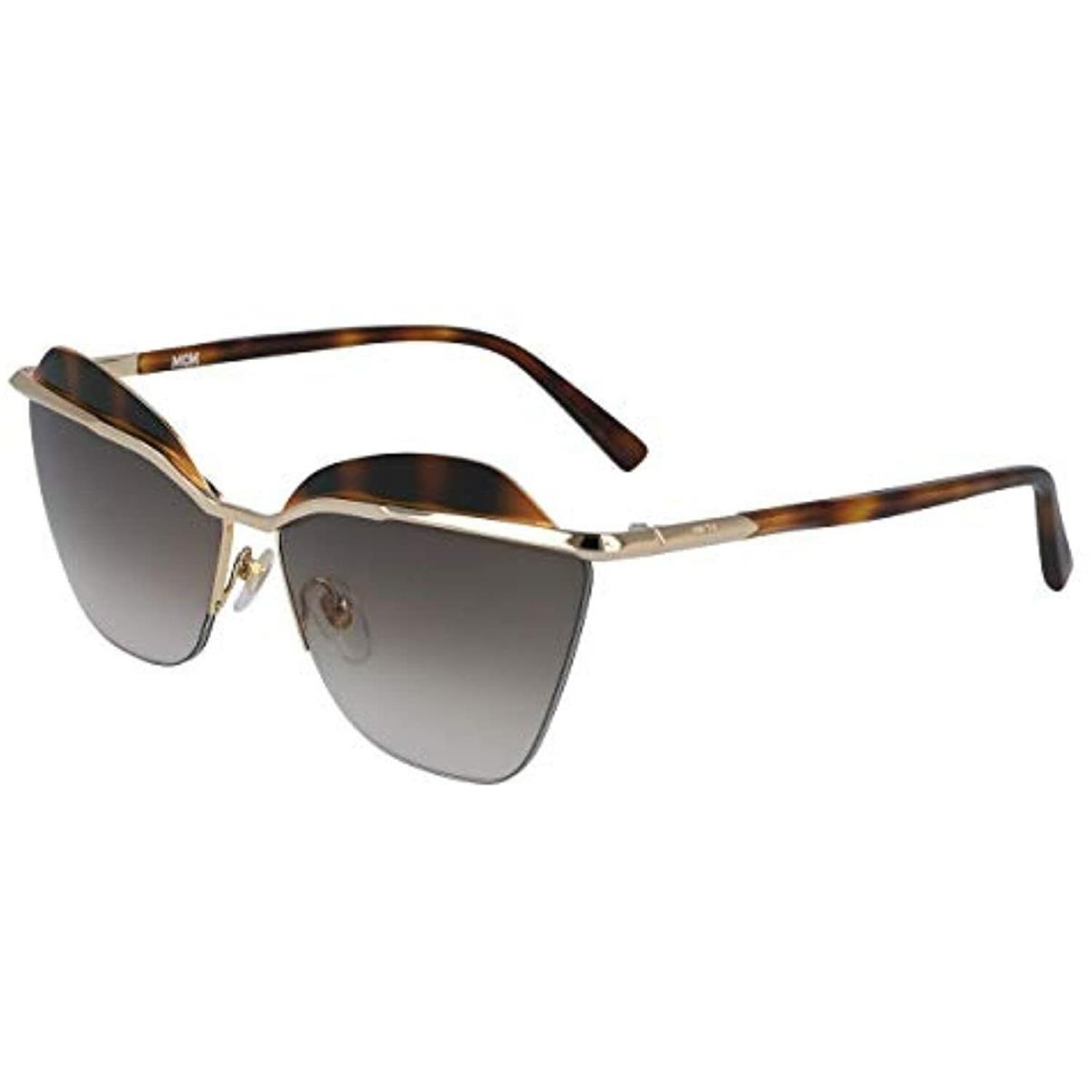 MCM133 S 722 Shiny Gold Havana Sunglasses with Mcm Case