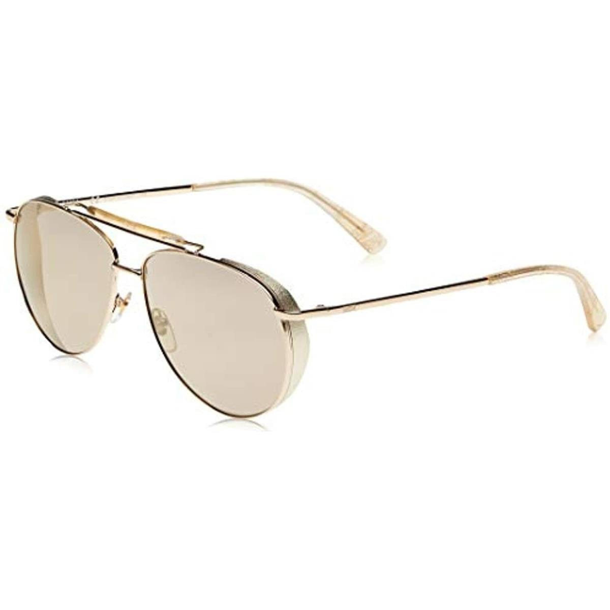 Mcm 119S 717 Shiny Gold Aviator Sunglasses with Gold Mirror Lens Mcm Case