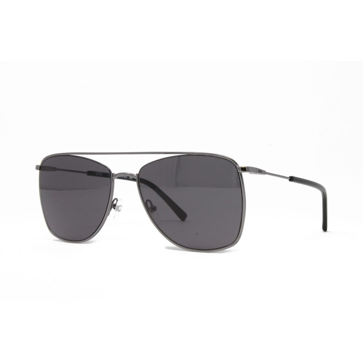 Mcm Men`s Pilot Sunglasses MCM145S 067 Ruthenium Black 58mm Gray Lens