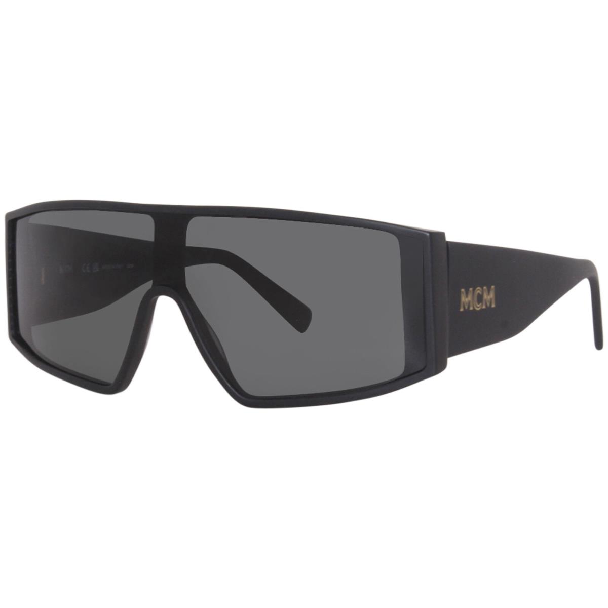 Mcm MCM688S 012 Sunglasses Matte Black/grey Lenses Shield 57mm