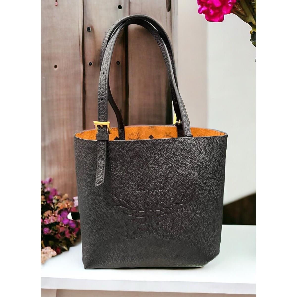 Mcm Worldwide Himmel Leather Doppel Shopper Tote Retail