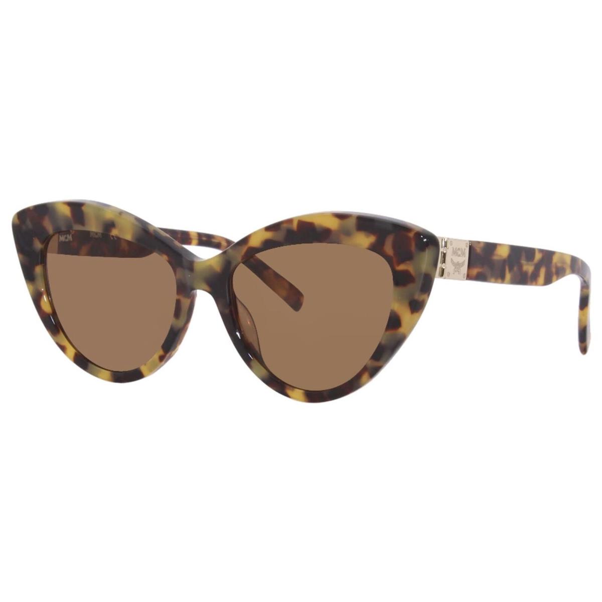 Mcm 702S 214 Havana Sunglasses with Brown Lenses Mcm Case