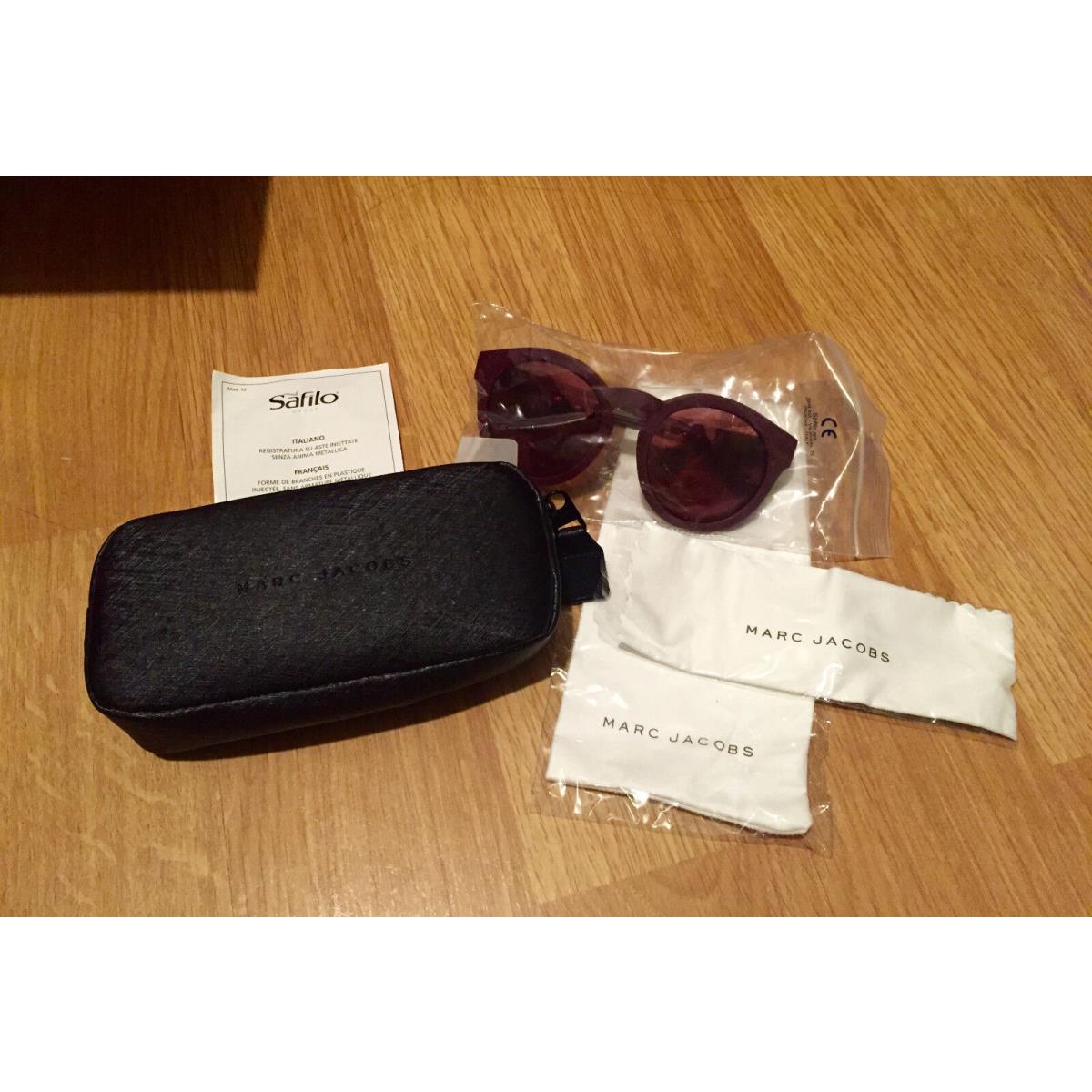 Marc by Marc Jacobs Women 52mm Round Sunglasses Burgundy