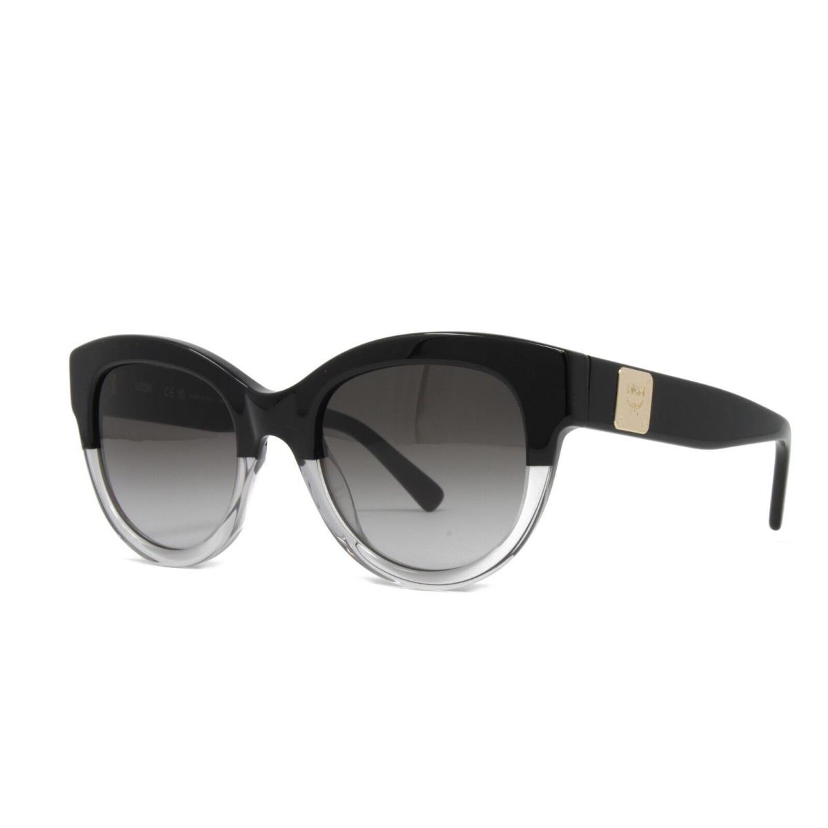 Mcm Women`s Sunglasses MCM608S 003 Black Grey 53mm Grey Gradient Lens