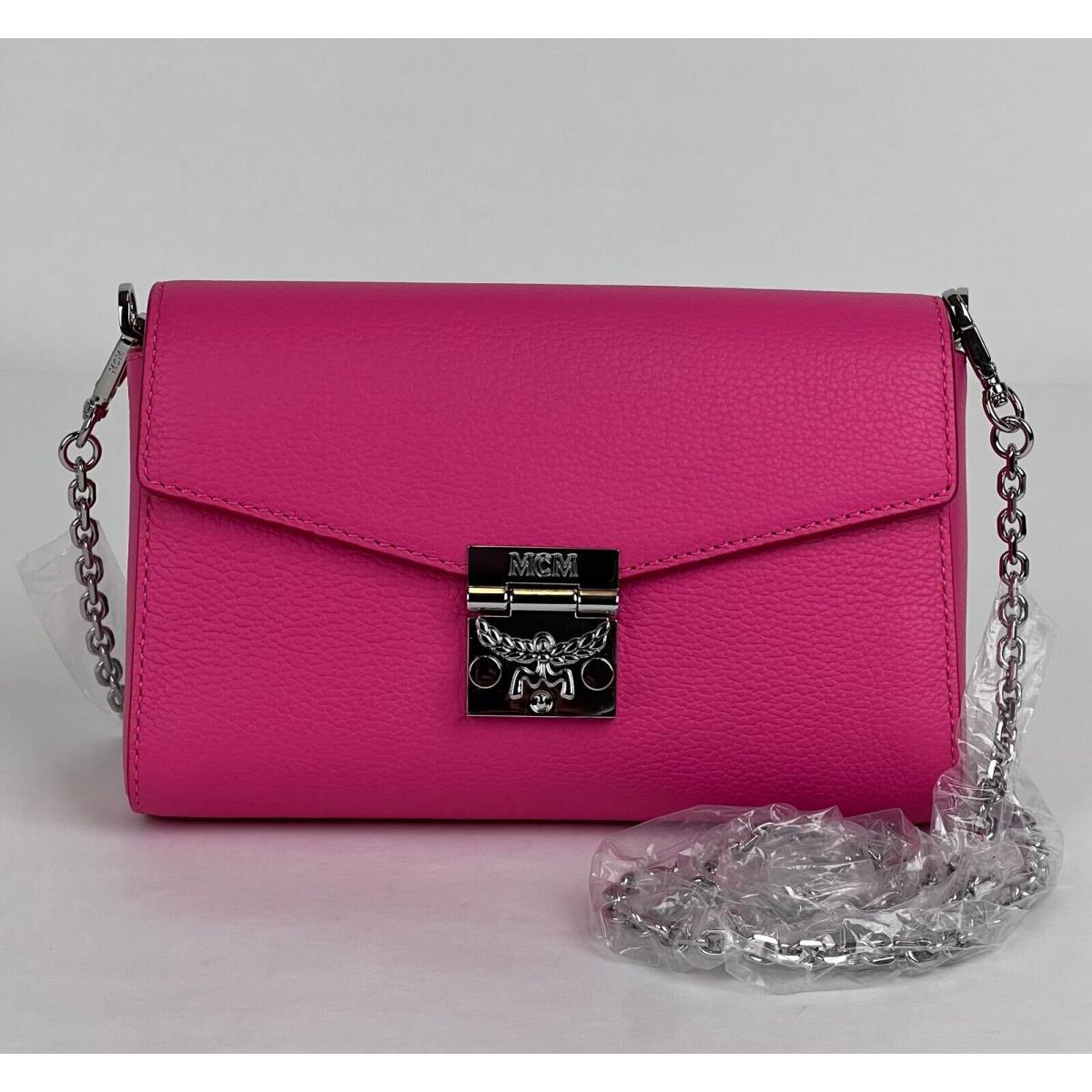 Mcm Millie Sugar Pink Small Crossbody Silver Chain Bag MYZ9AME54QS001