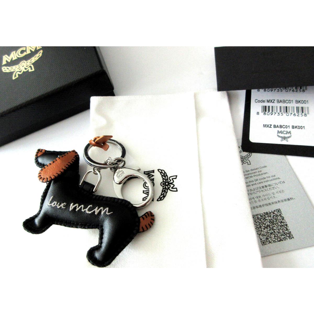 Mcm Dachshund Dog Keychain Bag Charm Key Ring Full Set