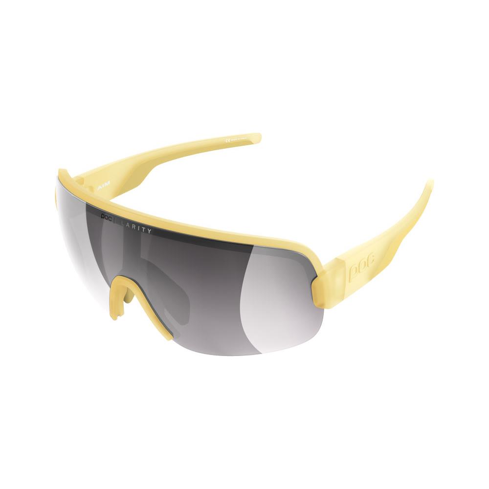 Poc Aim Sunglasses - Premium Poc Clarity Lenses - + Hard Protective Case Sulfar Yellow / Violet Silver Mir CAT 3