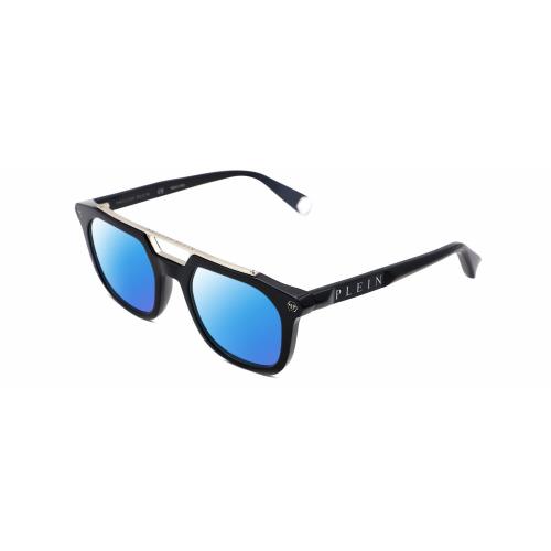 Philipp Plein SPP001M Unisex Polarized Sunglasses in Black Silver 51mm 4 Options