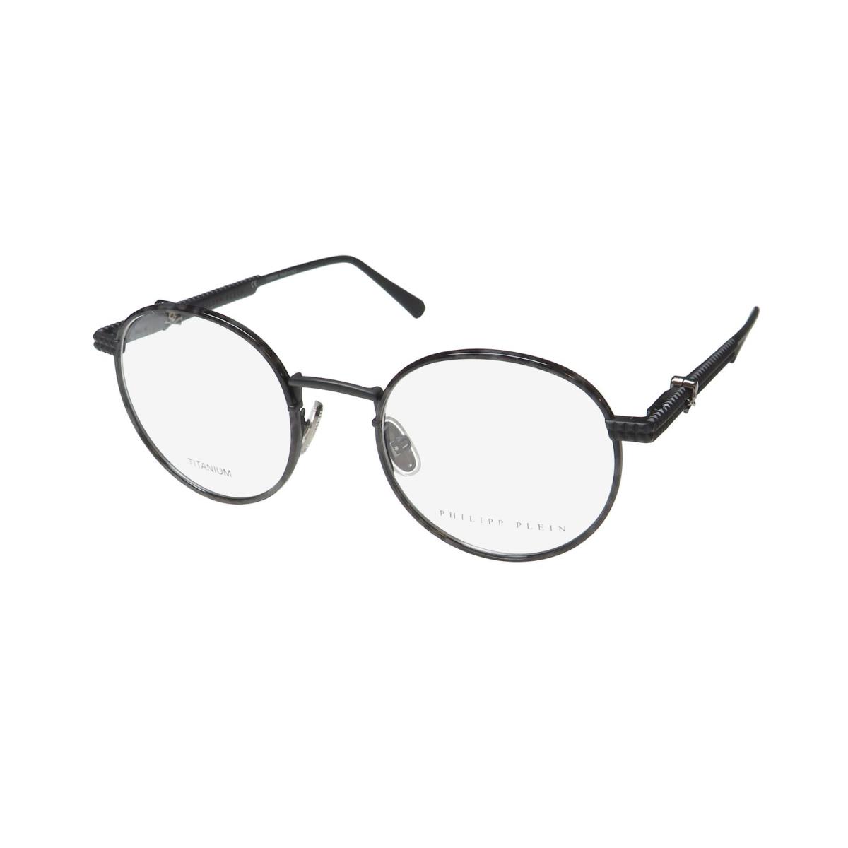 Philipp Plein VPP061V Titanium Eyeglass Frame/glasses Titanium Italian Designer Black