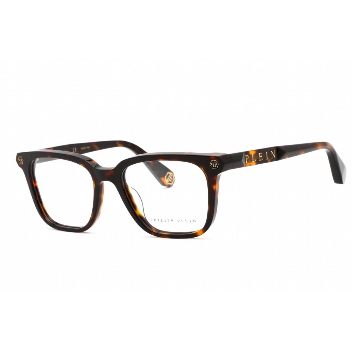 Philipp Plein Women`s Eyeglasses Full Rim Shiny Dark Havana Frame VPP015M 0722