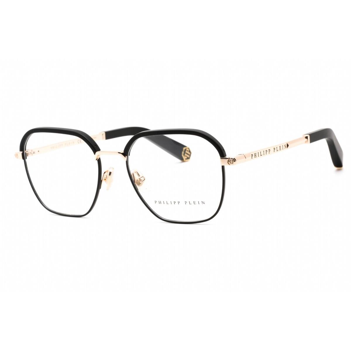 Philipp Plein VPP017M 0302 Eyeglasses Shiny Rose Gold Frame 52mm - Frame: Rose Gold