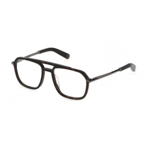 Philipp Plein VPP018M-0722 Shiny Dark Havana Eyeglasses