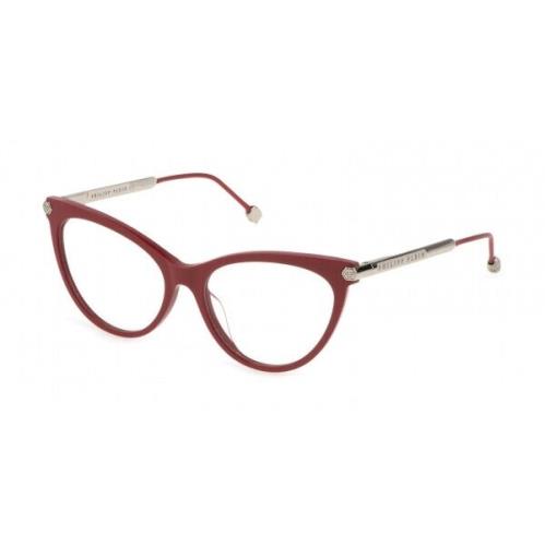 Philipp Plein VPP037S-02GH Shiny Full Red Eyeglasses