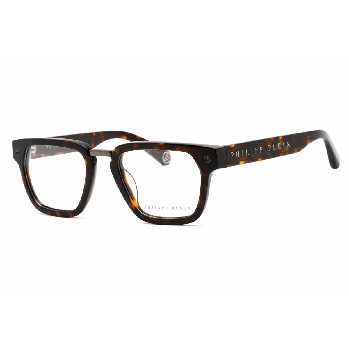 Philipp Plein VPP055W-0722 Shiny Dark Havana Eyeglasses - Frame: Shiny Dark Havana