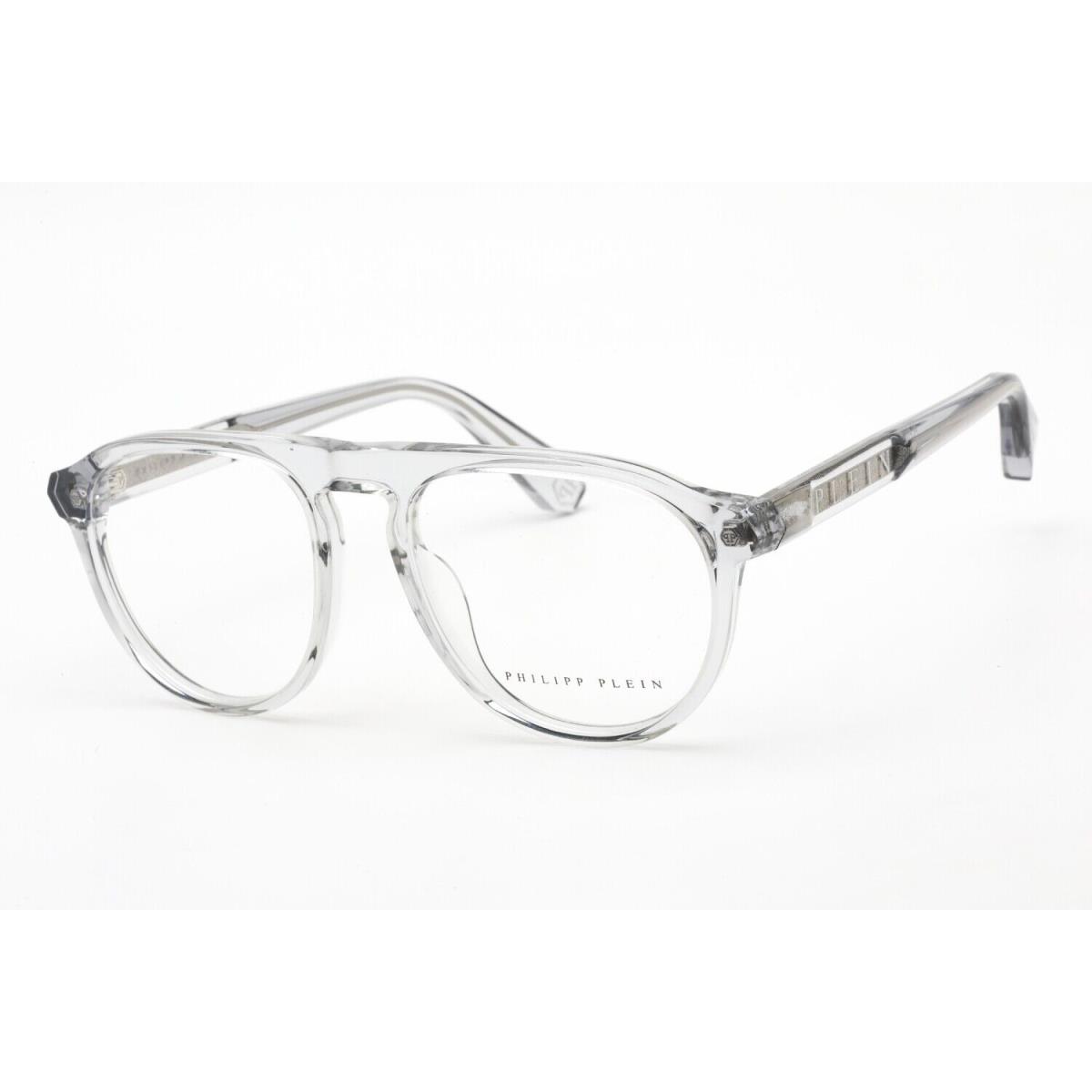 Philipp Plein VPP016M 06A7 Eyeglasses Transparent Gray Frame 54mm