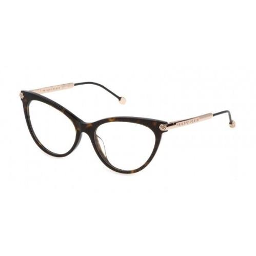 Philipp Plein VPP037S-0722 Shiny Dark Havana Eyeglasses