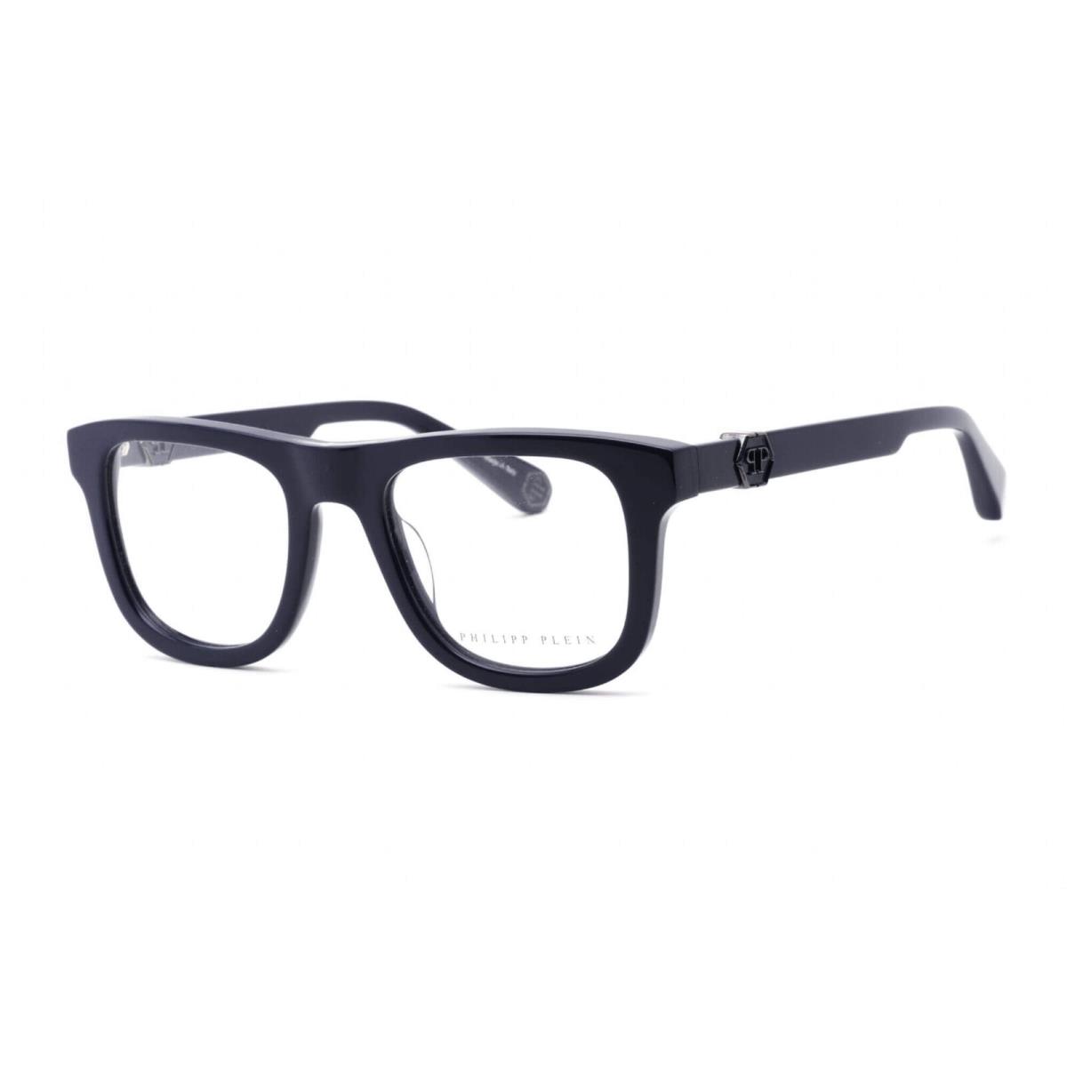 Philipp Plein Women`s Eyeglasses Full Rim Blue Rectangular Frame VPP023M 0D82