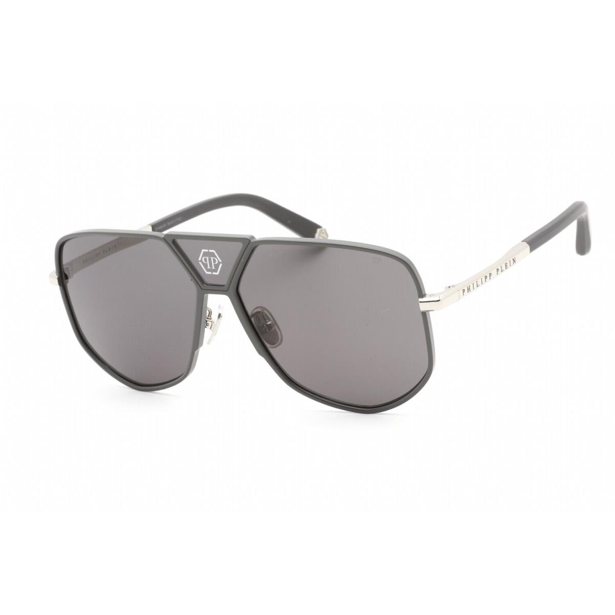 Philipp Plein SPP009M-0H70 Shiny Palladium W Sunglasses