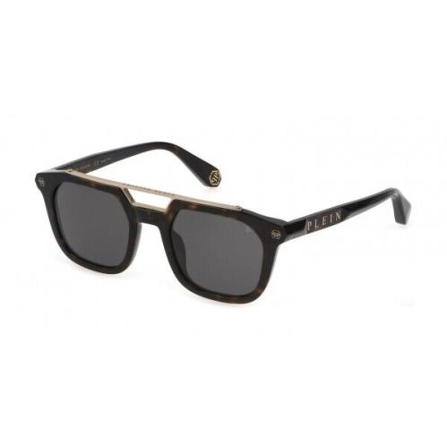 Philipp Plein SPP001M-0722 Shiny Dark Havana Sunglasses