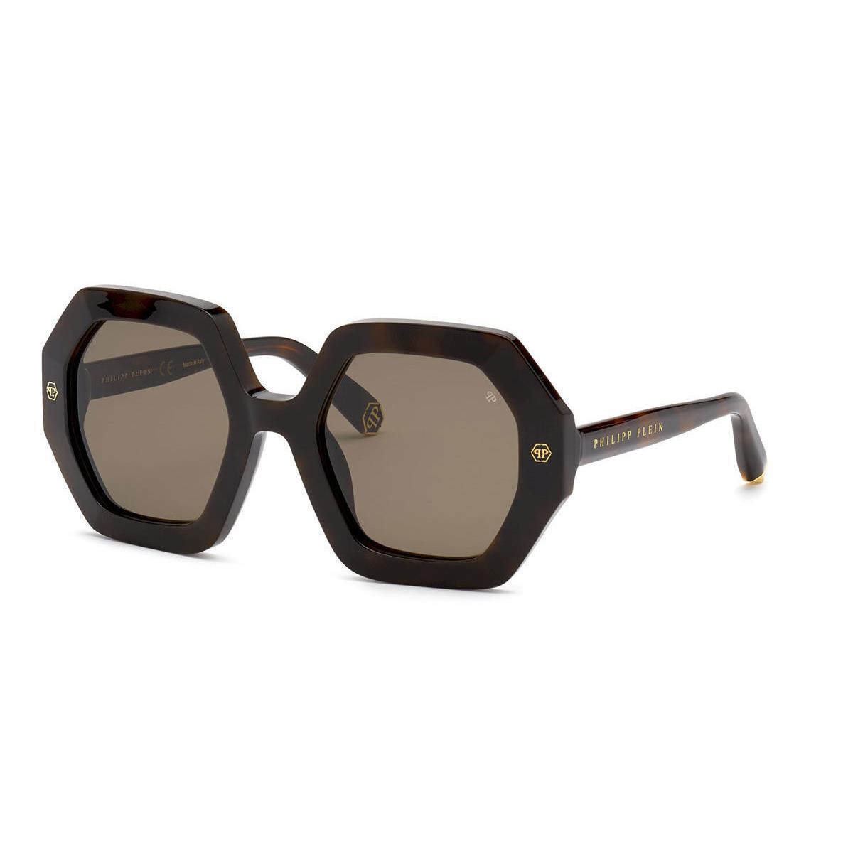 Philipp Plein SPP039M-0752 Shiny Dark Havana Sunglasses