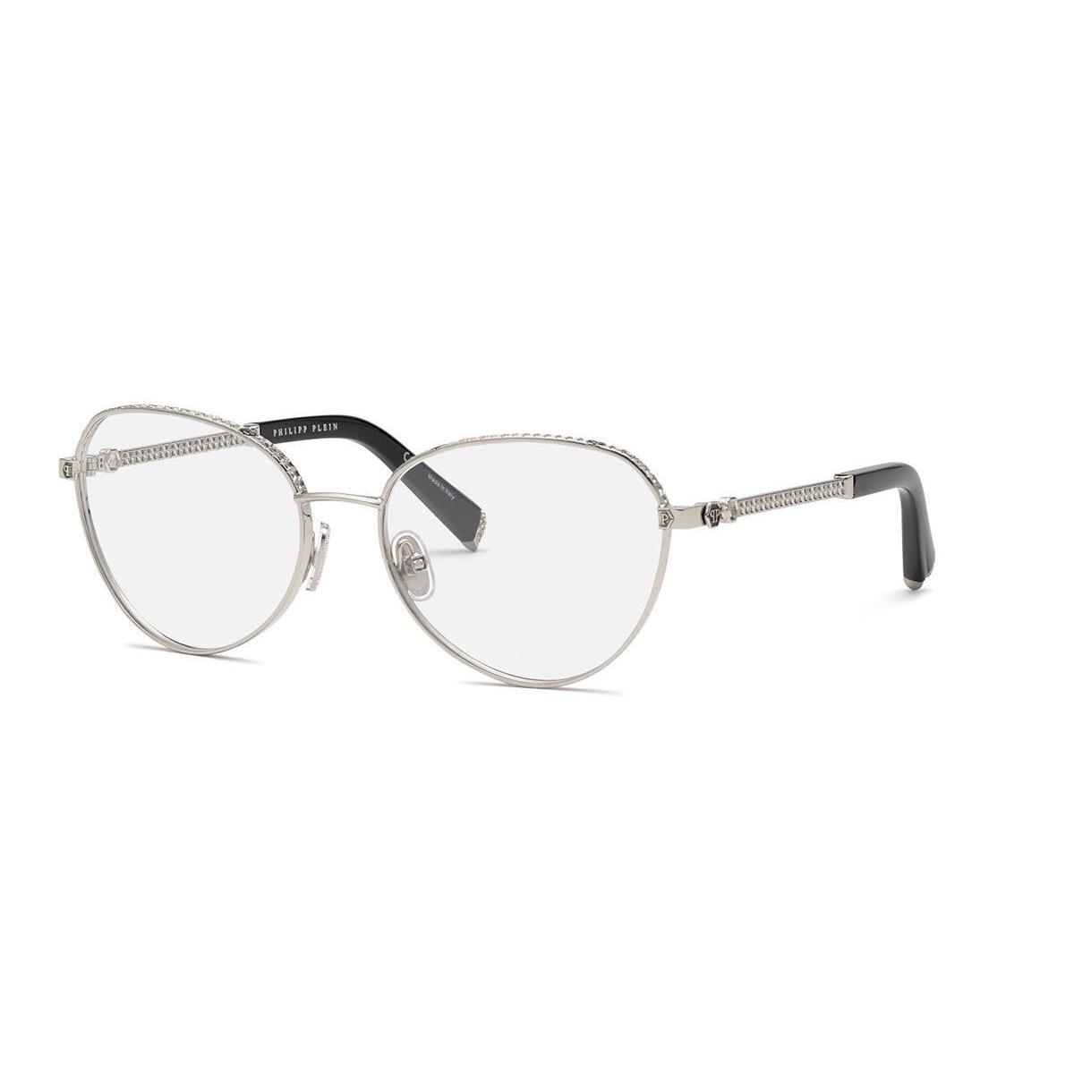 Philipp Plein VPP035S-0579 Shiny Full Palladium Eyeglasses