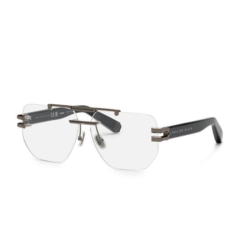 Philipp Plein VPP087M-0584 Shiny Gunmetal Eyeglasses