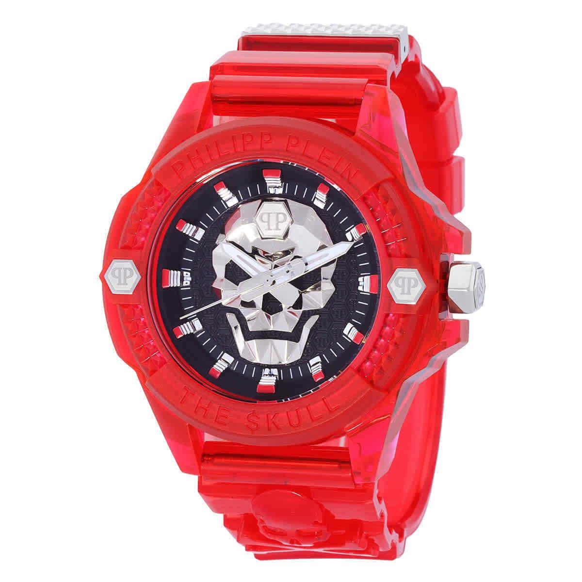 Philipp Plein The Skull Quartz Black Dial Men`s Watch PWWAA0223