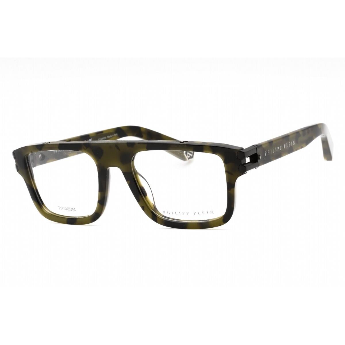 Philipp Plein VPP021M-092I Shiny Green Havana Eyeglasses