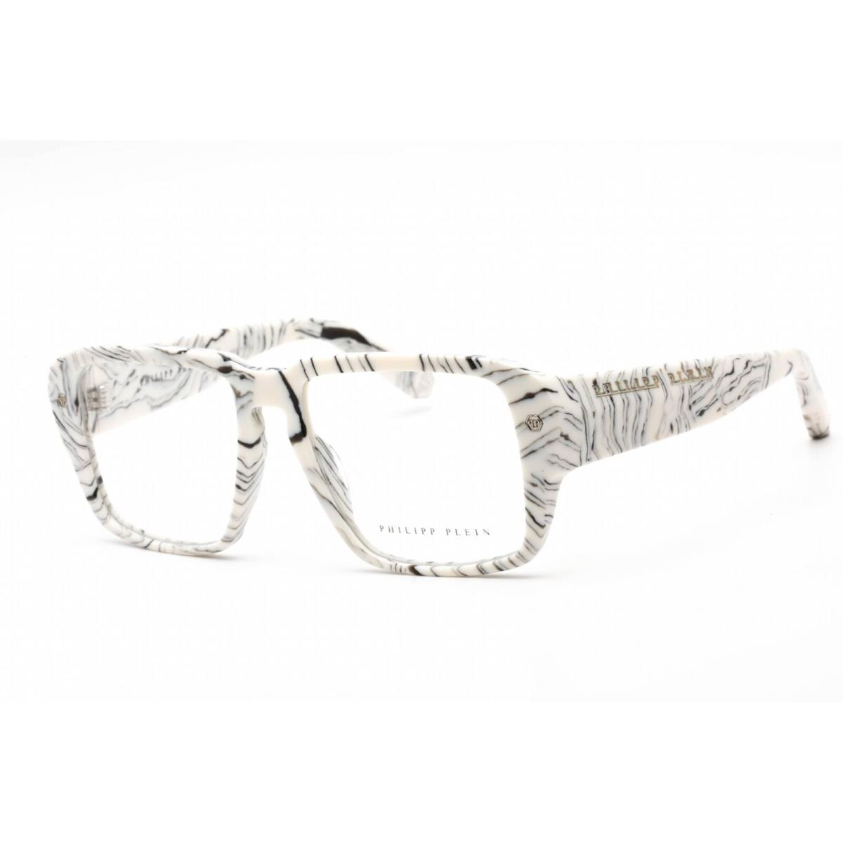 Philipp Plein Women`s Eyeglasses Full Rim Marbled Ivory Plastic VPP081 09YL