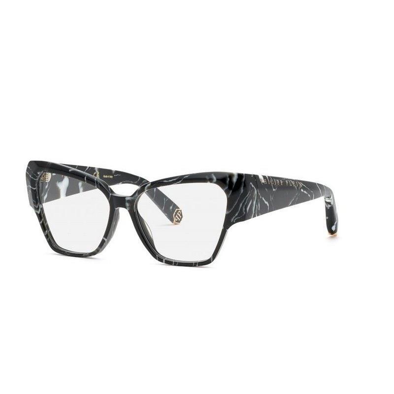 Philipp Plein VPP100-0Z21 Marbled Black Eyeglasses