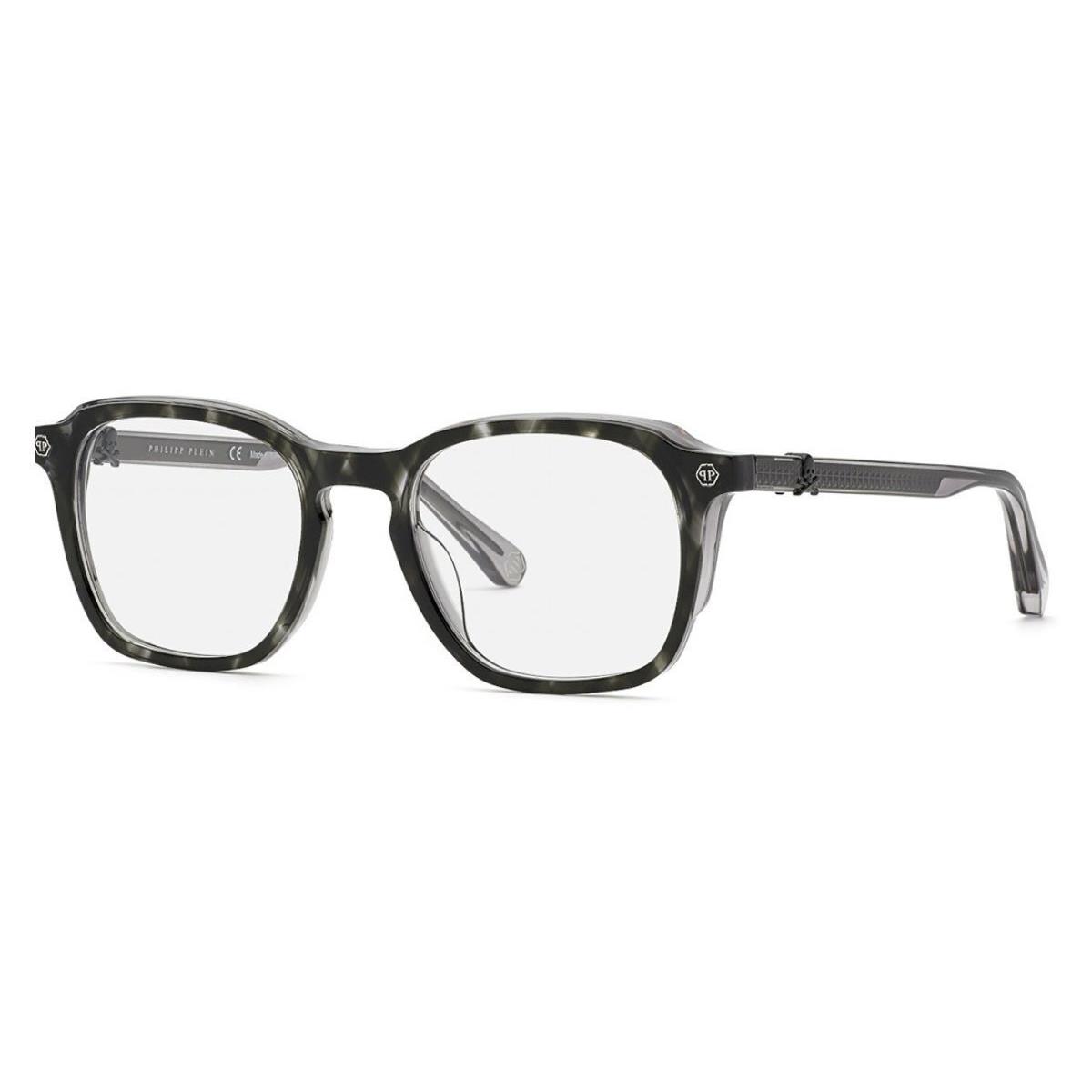 Philipp Plein VPP059V-0AHU Grey Crystal Melange Eyeglasses - Frame: Grey Crystal Melange