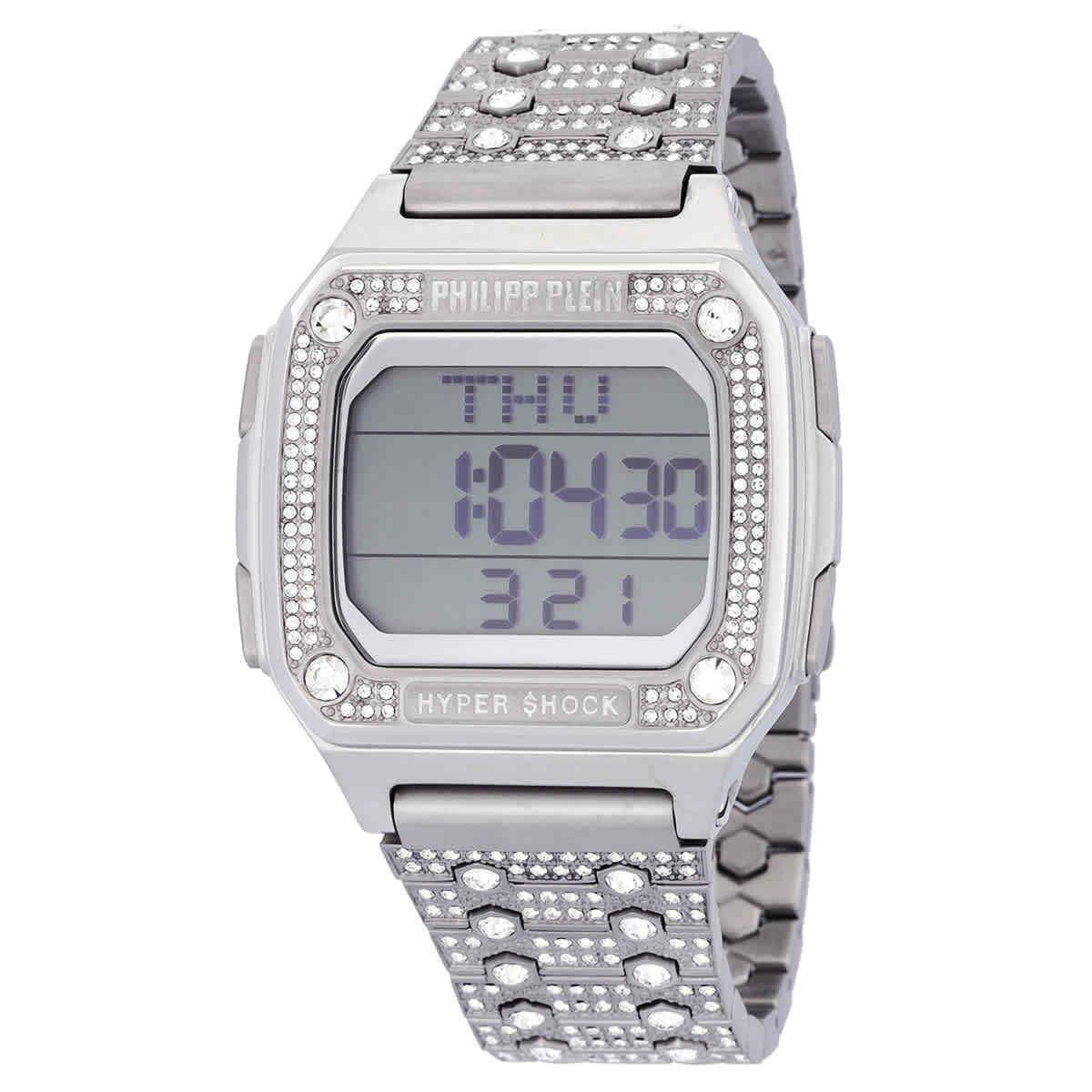 Philipp Plein Hyper Shock Quartz Digital Unisex Watch PWHAA1121