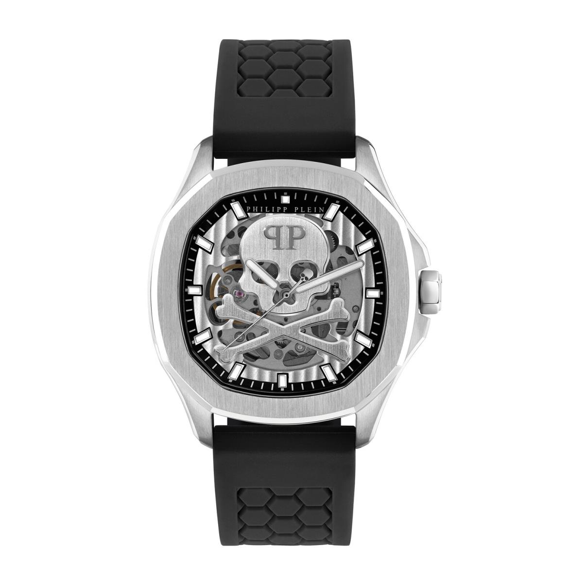 Philipp Plein Mens Stainless Steel 42mm Strap Fashion Watch