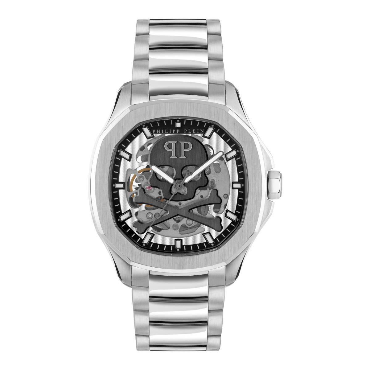 Philipp Plein Mens Stainless Steel 42mm Bracelet Fashion Watch