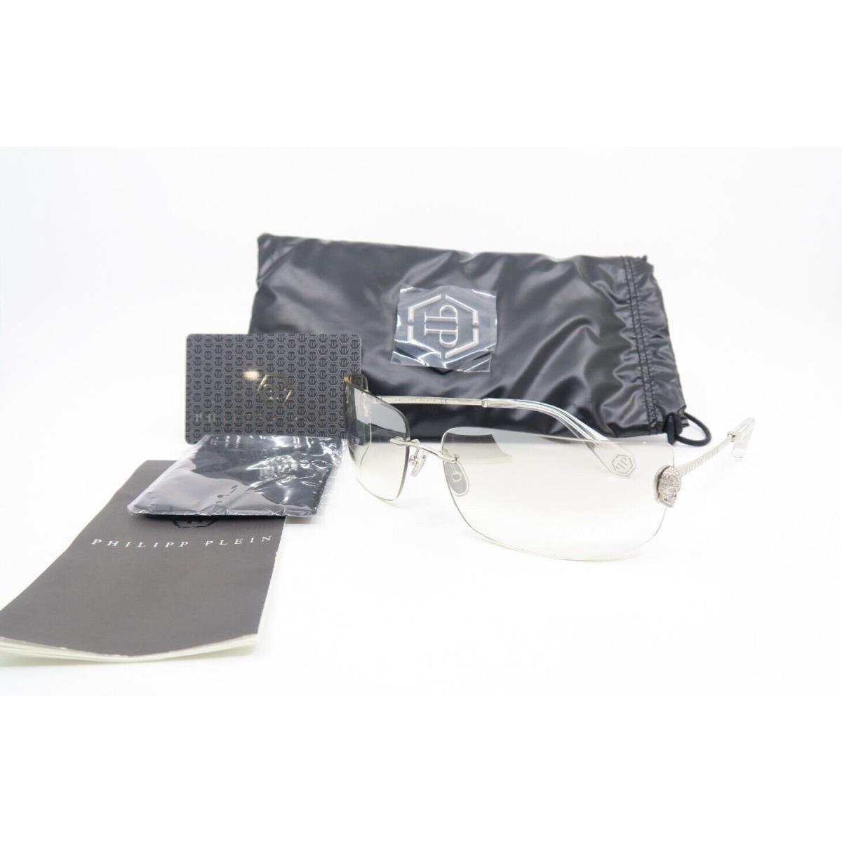 Philipp Plein SPP027V Col 579x 95mm Gray Silver Gradient Unisex Sunglasses