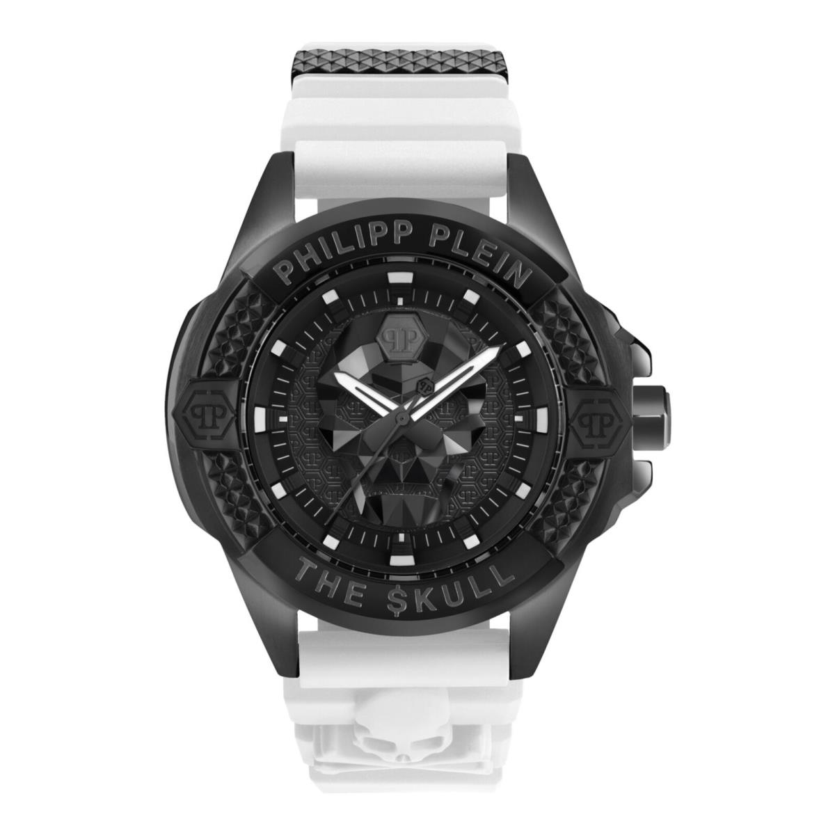 Philipp Plein Mens Black 44mm Strap Fashion Watch