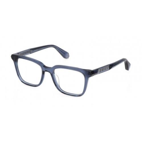 Philipp Plein VPP015M-0U11 Transparent Blue Eyeglasses