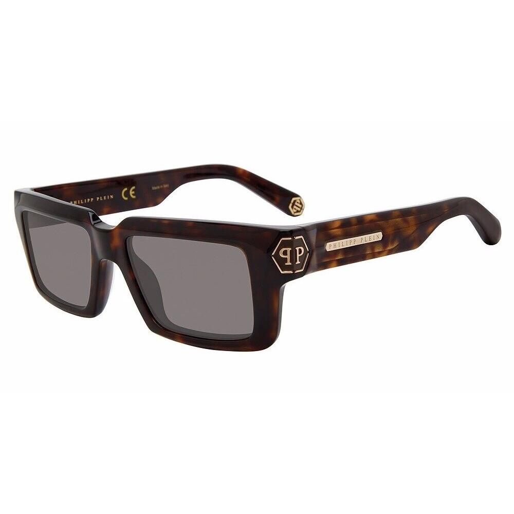 Philipp Plein SPP044 Col 0722 Plein Dark Shapes Havana Gold Men`s Sunglass Italy