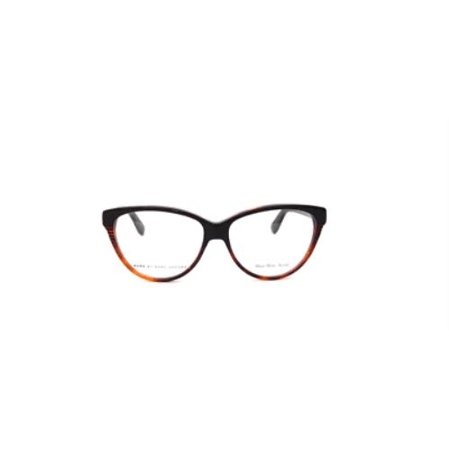 Marc By Marc Jacobs Mmj 589 Black Tortoise Uvp Plastic Cat Eyeglasses 55-14-140 - Black, Frame: , Lens: