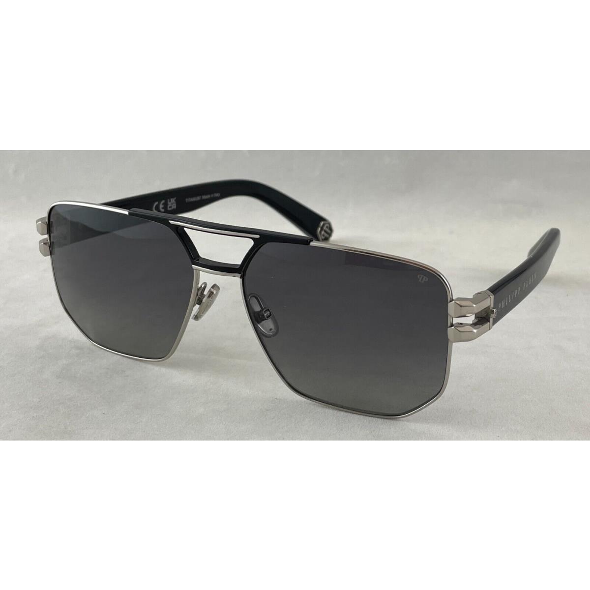 Philipp Plein Plein Contemporary SPP012 583P Black Polarized Sunglasses